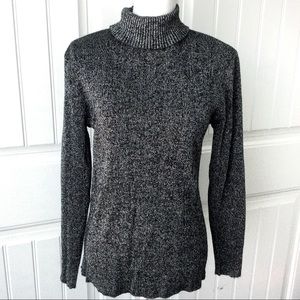 VINTAGE Shimmery Turtleneck Sweater